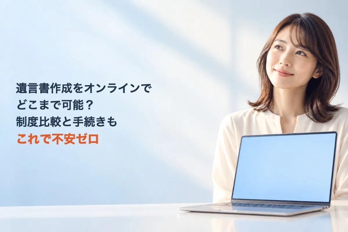 遺言書作成をオンラインでどこまで可能?制度比較と手続きもこれで不安ゼロ