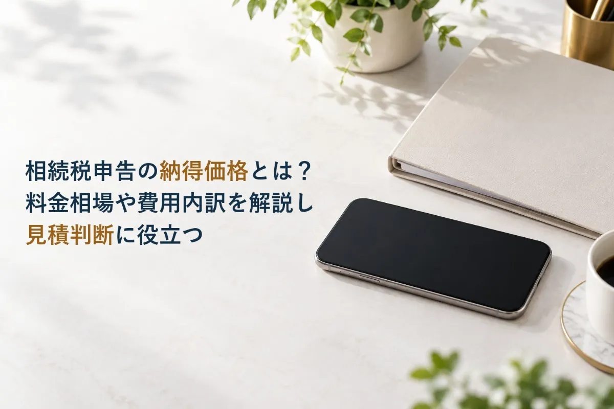 相続税申告の納得価格とは？料金相場や費用内訳を解説し見積判断に役立つ